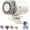 White, variant on Car Clip on Fan – USB rechargeable fan with powerful semiconductor cooling, lightweight and portable for cars, beaches, or umbrellas