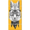 thumbnail image 2 of Funny Fox with Formal Glasses - Contemporary Animal Art Canvas, 2 of 3