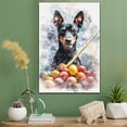 thumbnail image 2 of Manchester Terrier Dog Canvas Billiards Stretched Canvas Size 8x12 – Funny Manchester Terrier Dog Canvas Wall Decor, Funny Dog Wall Art for Billiards Room, 2 of 5