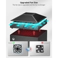 thumbnail image 2 of Cooling Fan For Xbox Series X, Top Cooler Fan System For Xbox Series X With Rgb Led Light Low Noise Adjustable, 2 of 5