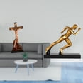 thumbnail image 2 of Escultura De Arte Abstracto De Corredor Con El Santo Jesús Católico Y La Virgen María, Adorno Para Dormitorio Moderno, Oficina, Entrada, Decoración De Mesa., 2 of 8