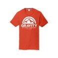thumbnail image 1 of Gravity Outdoor Co. T-Shirt de Performance pour Jeunes - Logo Blanc - Orange - Petit, 1 of 2