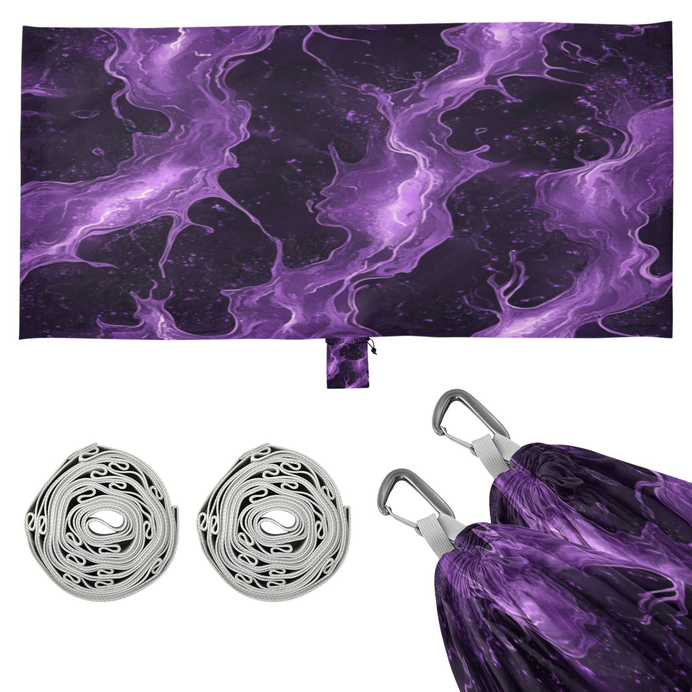 Hammock Camping Hammock Nylon Portable Hammock Travel Camping Hammock Purple River Pattern