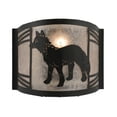 thumbnail image 2 of Meyda Tiffany 157292 Fox 10" Tall Wall Sconce - Black, 2 of 5