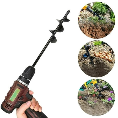 

Garden Planter Spiral Drill Bit Flower Bulb Hex Shaft Auger Yard Gardening Bedding Planting Post Hole Digger Tools 5*22cm