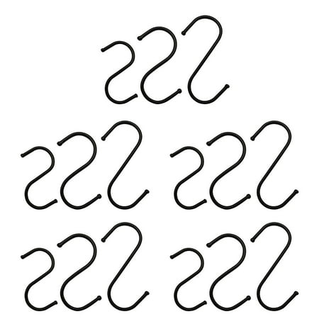 

Hemoton 20 Pcs S Hooks Iron S Hanging Hooks Utility Hooks for Hanging Pots Planters