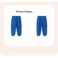 thumbnail image 3 of Bellafa Little Boys Cargo Pants Elastic Waist Casual Cotton Long Jogging Trousers Toddler Kids Jogger Bottoms with Side Pocket 2-7 Years, 3 of 8