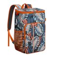 thumbnail image 1 of Retro Hawaiian Floral Insulated Cooler Backpack - 20L, Perfect for Summer Outings, Road Trips, Work, 1 of 5