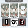 thumbnail image 3 of Yayeee Blank Wall Plate Cover 1-Gang 4.5"x2.7" Home Unused Decorative Outlet, Winter Goose Scarves, 3 of 7