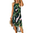 thumbnail image 3 of G and PL Vestido largo de playa para mujer, informal, sin mangas, con abertura lateral, halter, 3 of 5