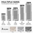 thumbnail image 6 of QiCaiJia Non Slip Bathroom Rugs, Absorbent Quick Dry Thin Bath Mat With Rubber Backing For Bathroom Floor Fit Under Door 24"x70" Light Gray, 6 of 8