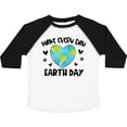 thumbnail image 3 of Inktastic Make Every Day Earth Day with Hearts and Stars Boys or Girls Toddler T-Shirt, 3 of 5