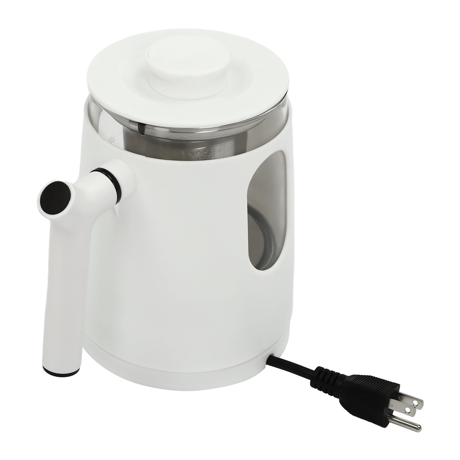 Electric Tea Kettle, 27OZ Portable Temperature Control Electric Kettle, 600W 110V WhiteWater Boiler ,Heater with Stainless Steel Tea Steamer Mesh and 360° Rotating Base