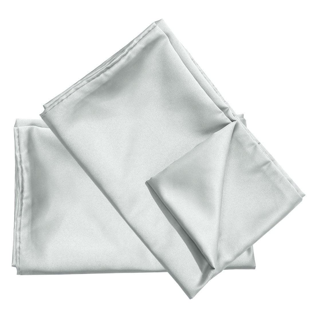 Unique Bargains 4 Pack Satin Pillowcases for Hair and Skin, Light Gray King