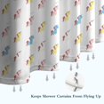 thumbnail image 6 of Mini Unicorn Pattern Shower Curtain 36"x72" ,Bathroom Decorative Shower Curtains Set with 12 Hooks,Modern Waterproof Washable Shower Curtain, 6 of 6