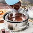 thumbnail image 2 of Stainless Steel Double Boiler Pot Chocolate Melting Pot for Melting Chocolate, Butter, Cheese, Candle and Wax Making Kit Double Spouts with Capacity of 400ml, 2 of 5