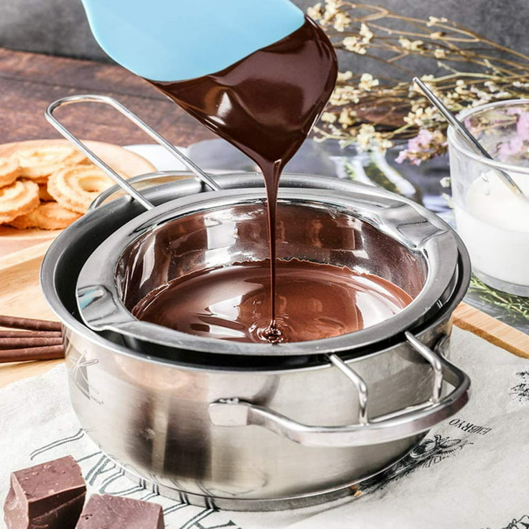 1 Set Double Boiler Pot Stainless Steel Chocolate Pot Chocolate Melting Pot  
