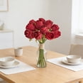 thumbnail image 1 of Artificial Flower Simulated Decoration Flower Bouquet 12-piece Set Wedding Or Photography Or Home Decoration Fake Flower Silk Flower, 1 of 7