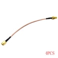 thumbnail image 1 of Línea de conexión RF RG316 cable puente SMA hembra a SMA macho Adaptador Conector antena Cable extensor 15cm 1/2/4 Piezas Eigraketly TX1012-03, 1 of 2