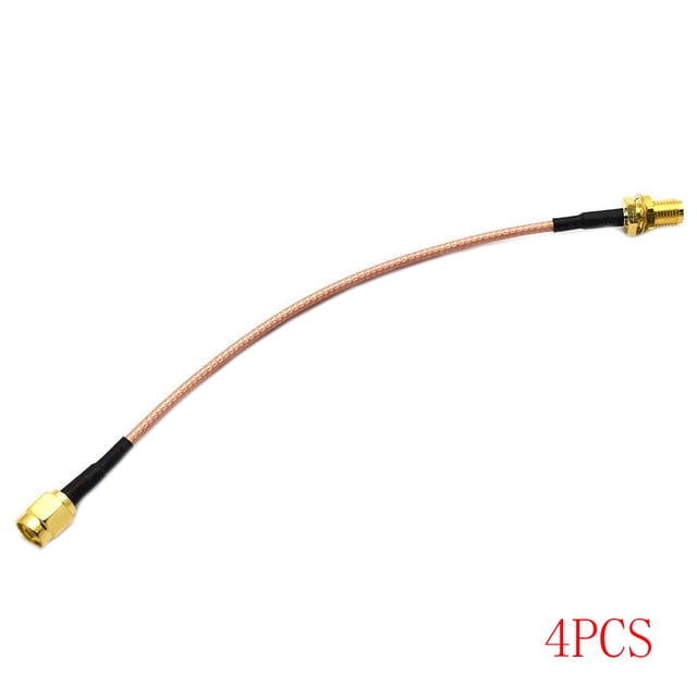 Línea de conexión RF RG316 cable puente SMA hembra a SMA macho Adaptador Conector antena Cable extensor 15cm 1/2/4 Piezas Eigraketly TX1012-03