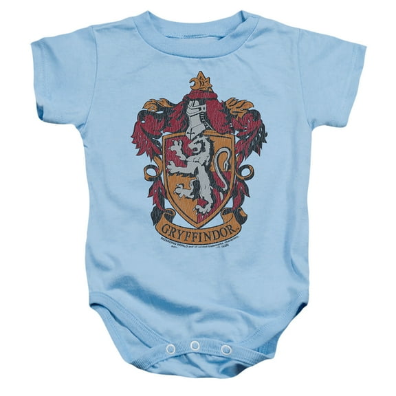 Harry Potter Gryffindor 2 Unisex Infant Snap Suit for Baby (24 Months) Light Blue