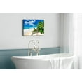thumbnail image 2 of Blue Ocean Wall Art Florida Beach Pictures for Living Room Coastal Green Plant Wall Decor Seascape Painting Sea Wave Landscape Canvas Print Modern Framed Artwork Bathroom Bedroom Home Decoration, 2 of 6