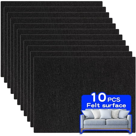 10 Pieces Felt Furniture Pads Non Slip Chair Leg Self Adhesive Cuttable Floor Protector For Hard Floors Black Canada 10 Pieces Felt Furniture Pads Non Slip, What Are Felt Furniture Pads Made Of