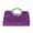 Purple, variant on Women’s Red Pleated Evening Clutch Bag with Rhinestone Handle, Elegant Formal Party Wedding Prom Handbag, Crossbody Shoulder Chain Evening Bag