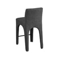 thumbnail image 6 of Meridian Furniture Gramercy Black Linen Textured Fabric Stool, 6 of 9