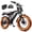 Black, variant on ESKUTE Electric Bike for Adults,750W Motor, 20"x4" Fat Tire, 20mph E Mountain Bike, 48V/15.6AH TUV Certified UL2849 Class 2 White