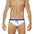 thumbnail image 3 of Men's Classic Fit Color Contrasting Swim Briefs Quick Dry Swimsuit Bathing Suit, 3 of 13