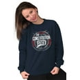 thumbnail image 3 of Connecticut Distressed Retro State Sweatshirt for Men or Women Brisco Brands S, 3 of 6