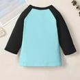 thumbnail image 4 of Hrsba Long Sleeve Kids Tops for winter Fall, Kids Round Neck Shirt Unisex Fall Casual Shirt Girls Long Sleeve Shirt 3/4 Sleeve Raglan Sleeve Shirt for 3-14 Years Kids Casual Solid Color Tops, 4 of 5