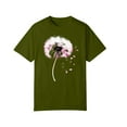 thumbnail image 5 of PINQI Kids Graphic Tees Cute Cat Sunflower T Shirts Girls Summer Short Sleeve Tops Cotton Crewneck Athletic Basic Tee, 5 of 5