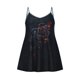 thumbnail image 4 of Camisolas con cuello en V sin mangas sexy estampadas para mujer Blusa corta Pompotops  lopia987843, 4 of 8