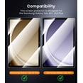 thumbnail image 2 of [2 Pack] KisonovaGuard Screen Protector for Samsung Galaxy Tab A11 Plus 2025 / Tab A9 Plus 11 Inch 2023, HD Tempered Glass 9H Protective Film Anti-Scratch Case Friendly, 2 of 8