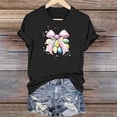 thumbnail image 1 of TaTaai Ladies Easter Fashion Short Sleeve T Shirt Round Neck Casual Printed Tops Loose Fit Soft Comfortable Tee for Daily Wear Spring Holiday Gift Idea Gift, 1 of 6