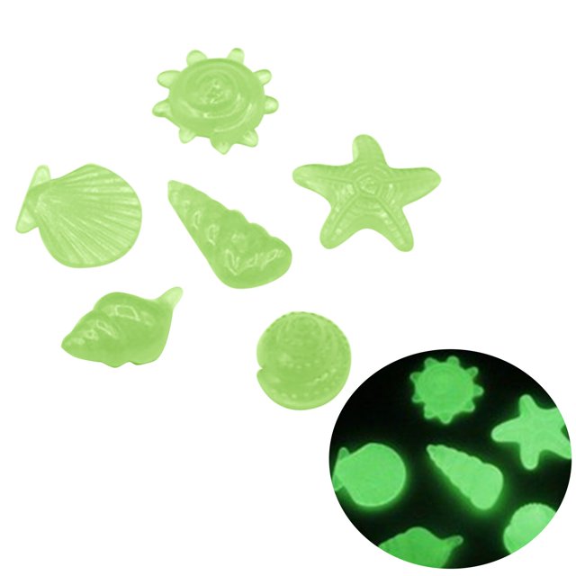 Moonstone Promotion Sale! Nomeni 100Pcs Conch Luminous Stone Aquarium Fish Tank Landscaping, Home Decor Clearance Sale