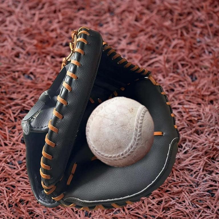 Thickening Baseball Gloves PU Leather Baseball Durable Baseball Softball  Fielding Glove Teeball Gloves Sport Batting Gloves for Adult Match 