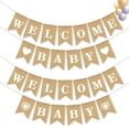 thumbnail image 3 of unbranded Banner De Arpillera Con Mensaje Bienvenida Baby Para De Fiestas Y Ambiente Alegre, 3 of 8
