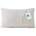 thumbnail image 1 of Fundas de almohada Bedsure Queen Linen, poliéster y microfibra, x2, 1 of 8