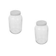 thumbnail image 3 of OUNONA 2pcs Wide Mouth Glass Mason Jar with Plastic Lid 1 Gallon Large Airtight Storage Container for Kitchen Canisters for Brewing Fermenting Pickling, 3 of 8