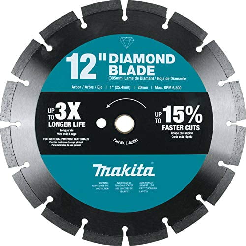 Makita E-02521 General Purpose Segmented Diamond Blade, 12"