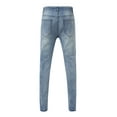 thumbnail image 5 of Lamuusaa Men Denim Long Pants, Casual Party Street Spring Fall Trousers Pockets Male Trousers, 5 of 5
