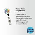 thumbnail image 2 of Tree Of Life Rainbow Watercolor Retractable Reel ID Badge Key Card Name Tag Holder with Clip, 2 of 7