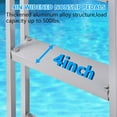 thumbnail image 3 of 3 Steps Removable DockInclined Ladder, 350lbs Load Capacity, Detachable Aluminum Swimming Ladder, Nonslip, for Lake, Marine Boarding, Pool, 3 of 7