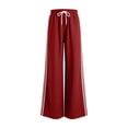 thumbnail image 4 of Landzoo One Wide Leg Baggy Track Pants Low Rise Side Striped Slouchy Palazzo Sweatpants Stylish Beautiful Women's Casual Pants, 4 of 4