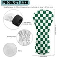thumbnail image 6 of Golf Head Covers for Woods and Driver Fairway Hybrid Funny PU Leather Golf Club Head Covers for Women Men Golf Accessories for Halloween Christmas Birthday Present,Deep Green Checkered, 6 of 6