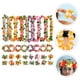 thumbnail image 4 of 1 juego de collares hawaianos, diadema de flores, pulseras de leis hawaianos, suministros para fiestas hawaianas, 4 of 5