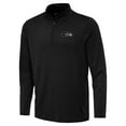 thumbnail image 2 of Men's Antigua  Black Seattle Seahawks Reprocess Quarter-Zip Top, 2 of 4